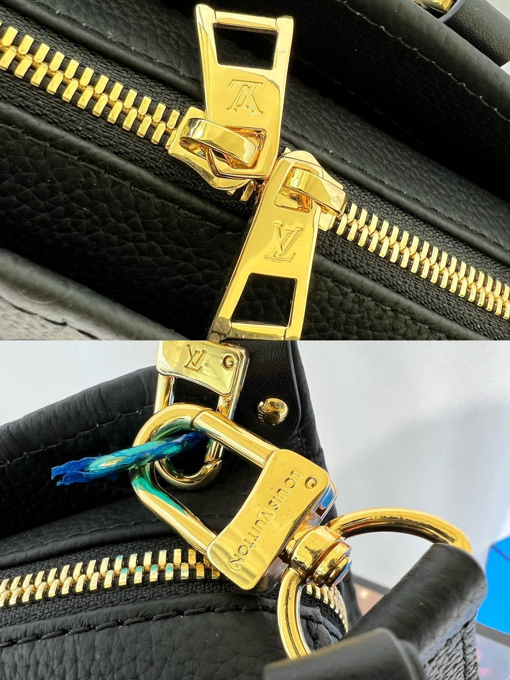 ONTHEGO 25 EAST WEST BLACK MONOGRAM EMPREINTE