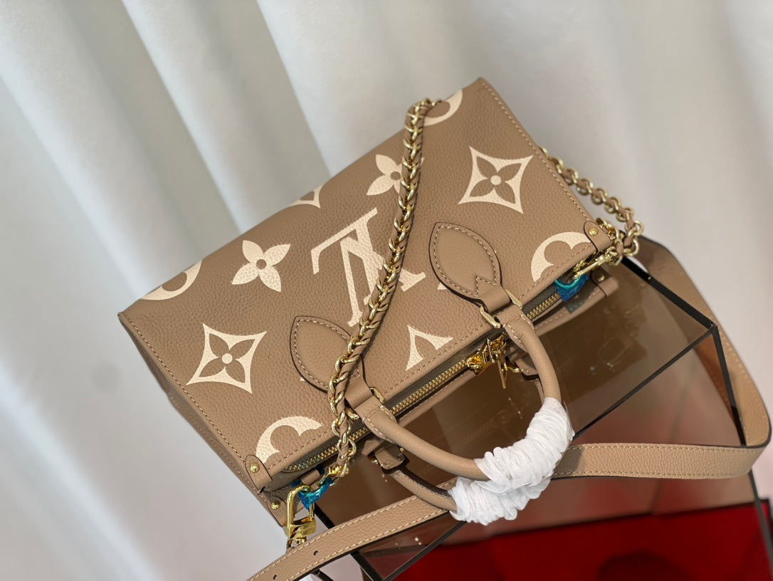 ONTHEGO 25 EAST WEST DA MONOGRAMME BICOLORE EMPREINTE