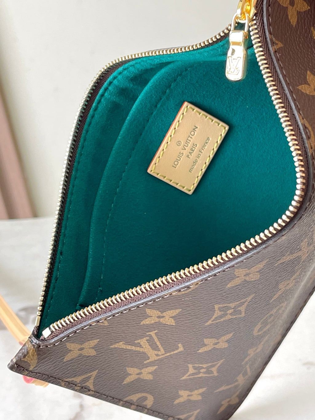 TOILE MONOGRAMME NEVERFULL MM 31 LAPIN MARRON
