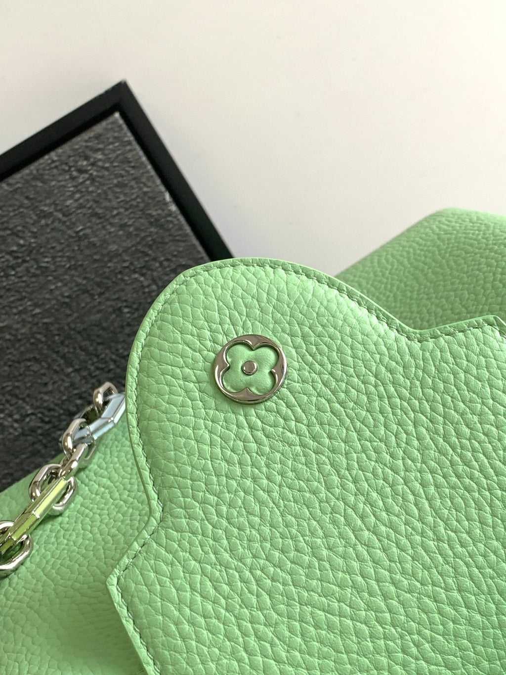CAPUCINES BB 27 EN VERT CLAIR TAURILLON QUINCAILLERIE ARGENTÉE