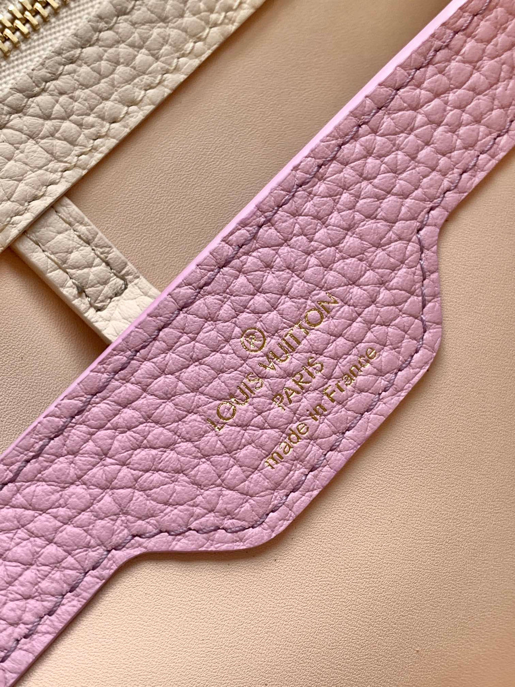 CAPUCINES BB 27 EN TAURILLON BLANC PERLE ACIER DORÉ
