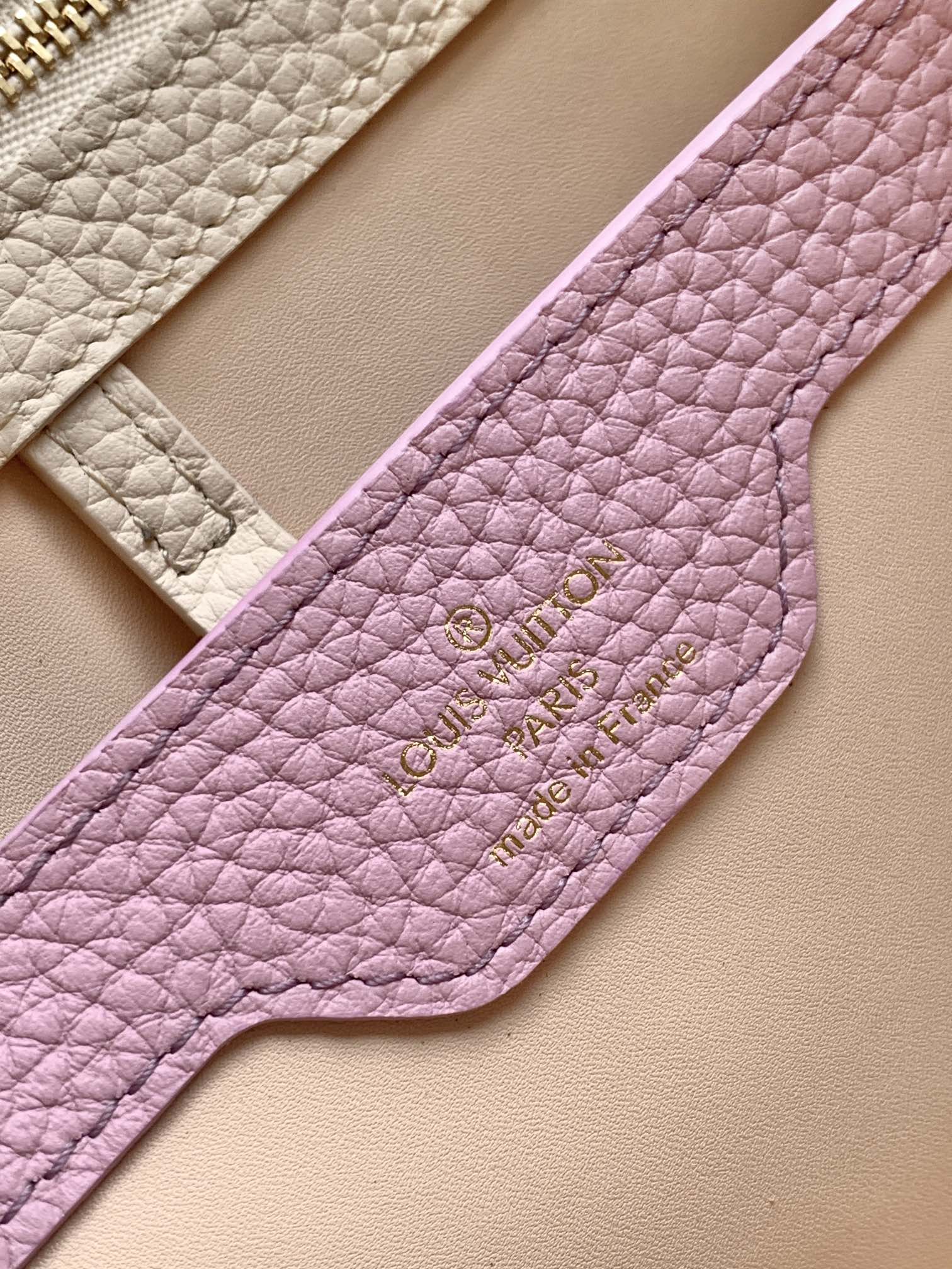 CAPUCINES BB 27 EN TAURILLON BLANC PERLE ACIER DORÉ