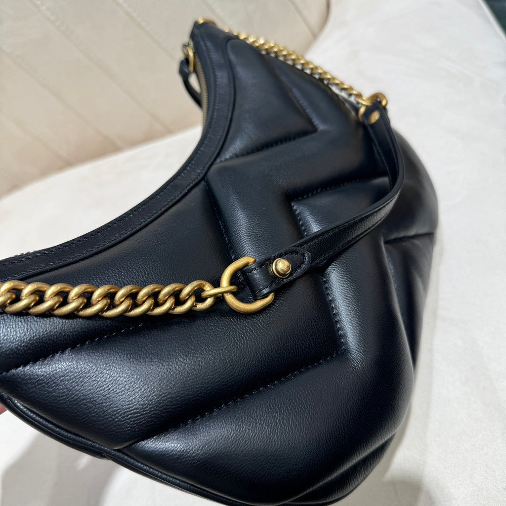 SAC GG SMALL 26 MARMONT EN CUIR DE VEAU NOIR