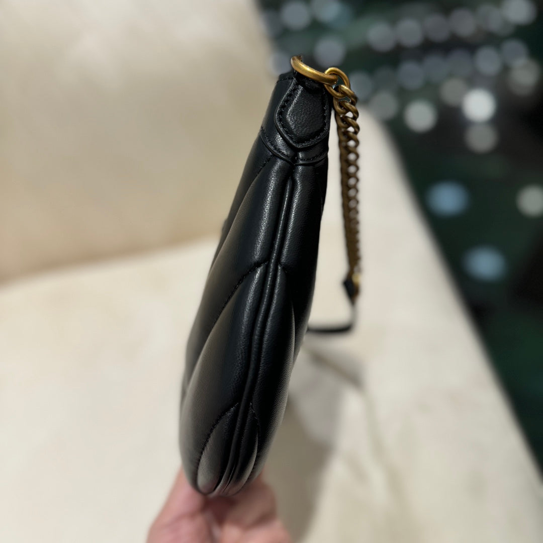 SAC GG SMALL 26 MARMONT EN CUIR DE VEAU NOIR