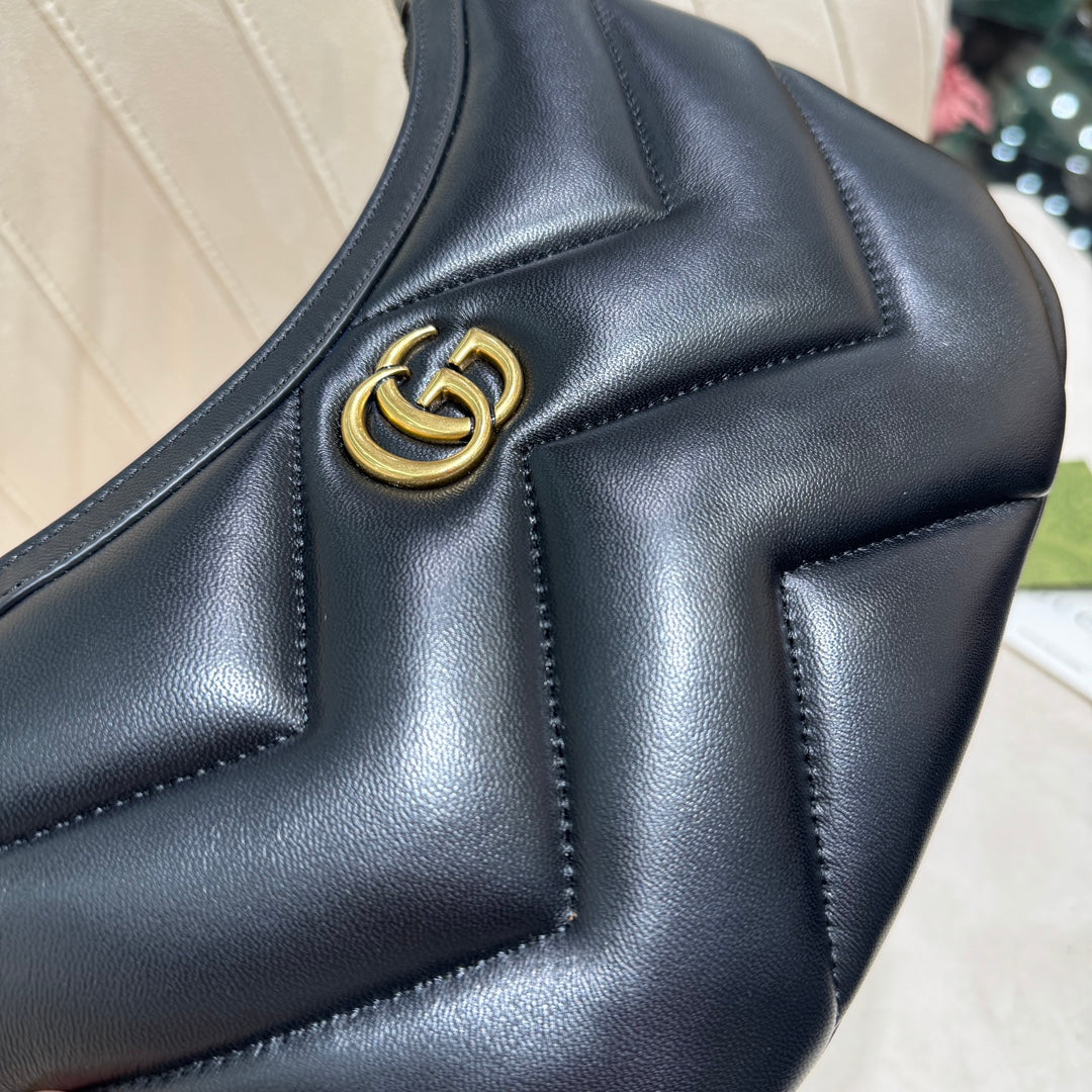SAC GG SMALL 26 MARMONT EN CUIR DE VEAU NOIR