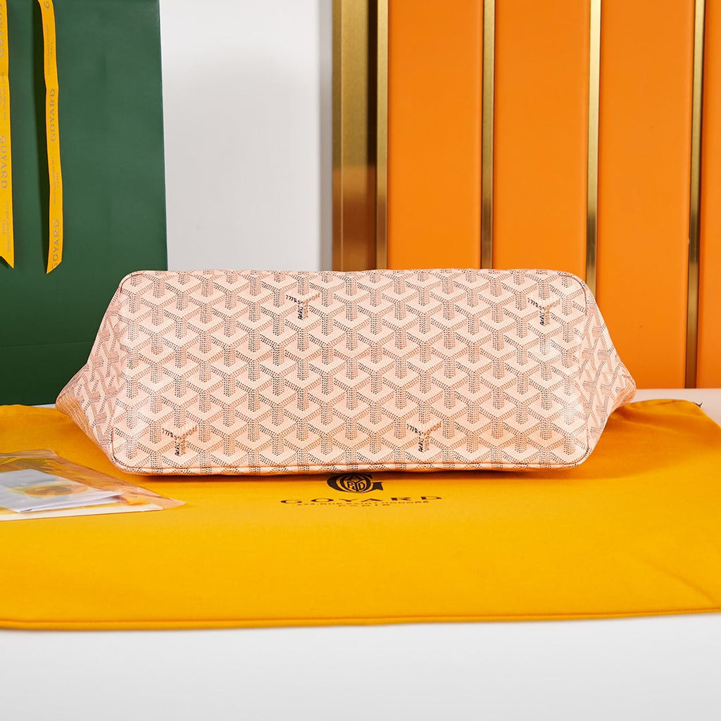 SAINT LOUIS PM 34CM PINK CANVAS CHEVROCHES CALFSKIN