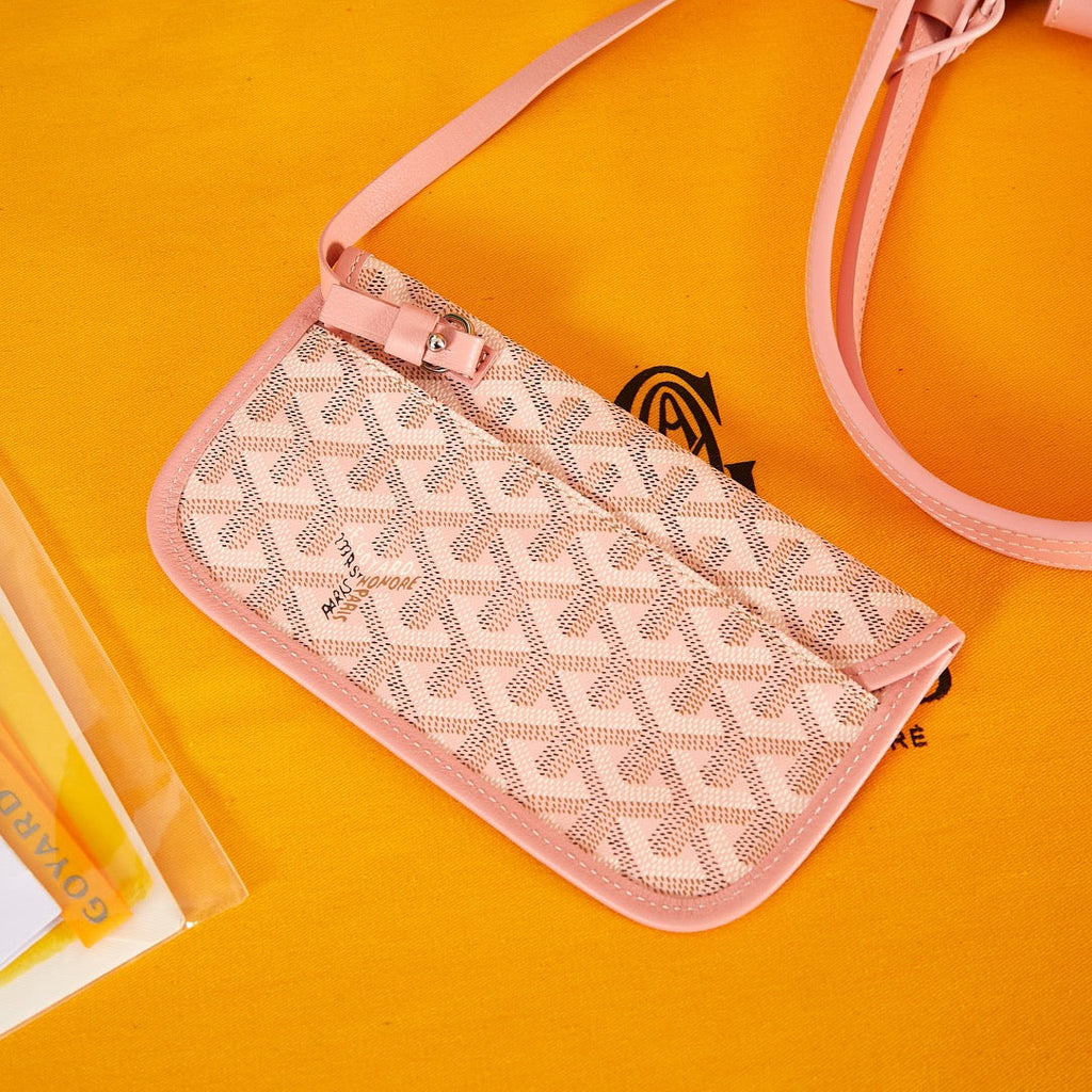SAINT LOUIS PM 34CM PINK CANVAS CHEVROCHES CALFSKIN