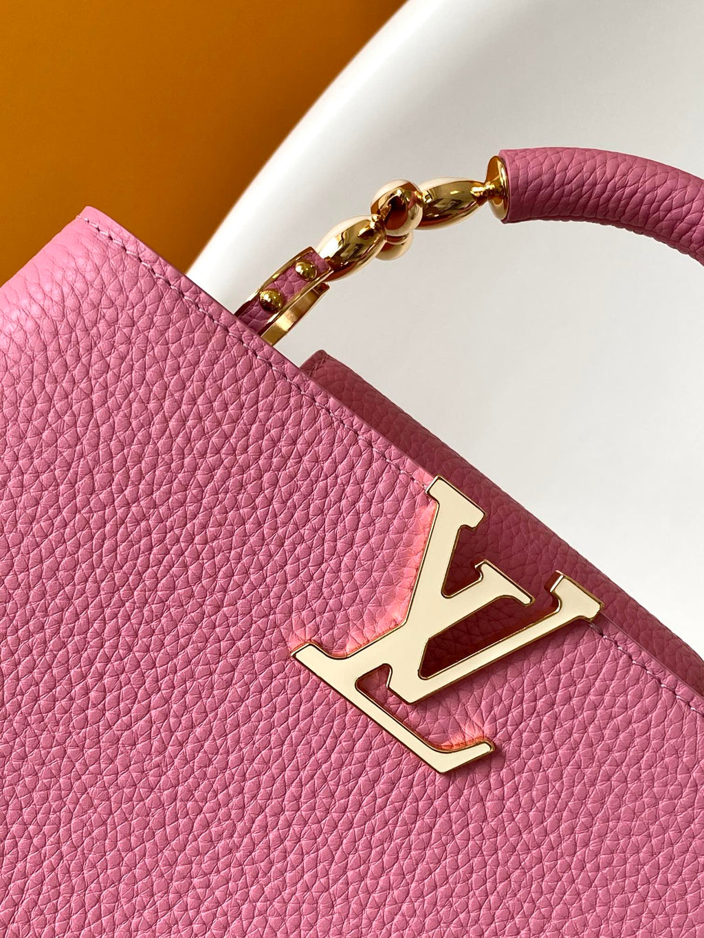 CAPUCINES MINI 21 EN QUINCAILLERIE OR TAURILLON ROSE GUIMAUVE