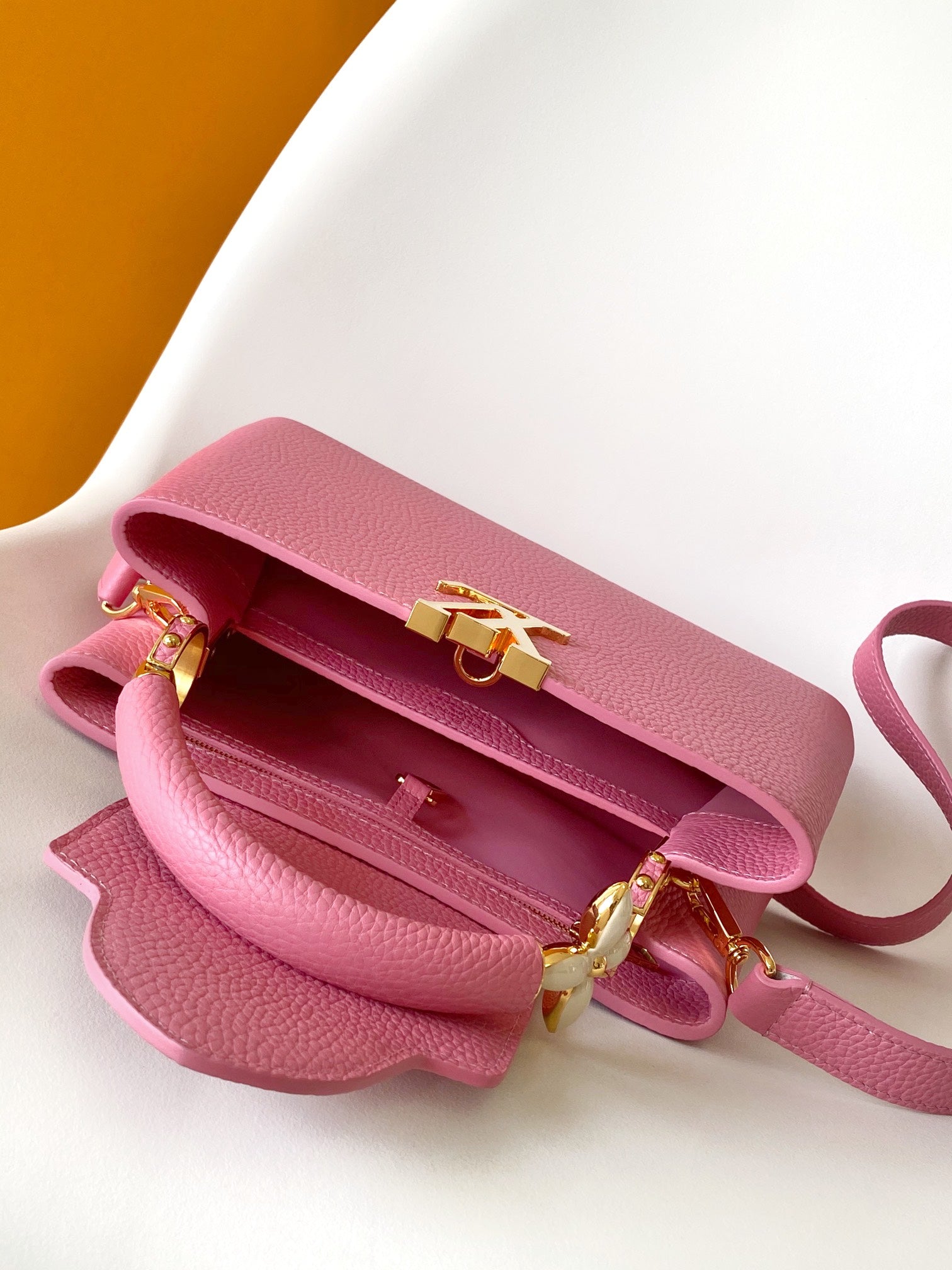 CAPUCINES MINI 21 EN QUINCAILLERIE OR TAURILLON ROSE GUIMAUVE