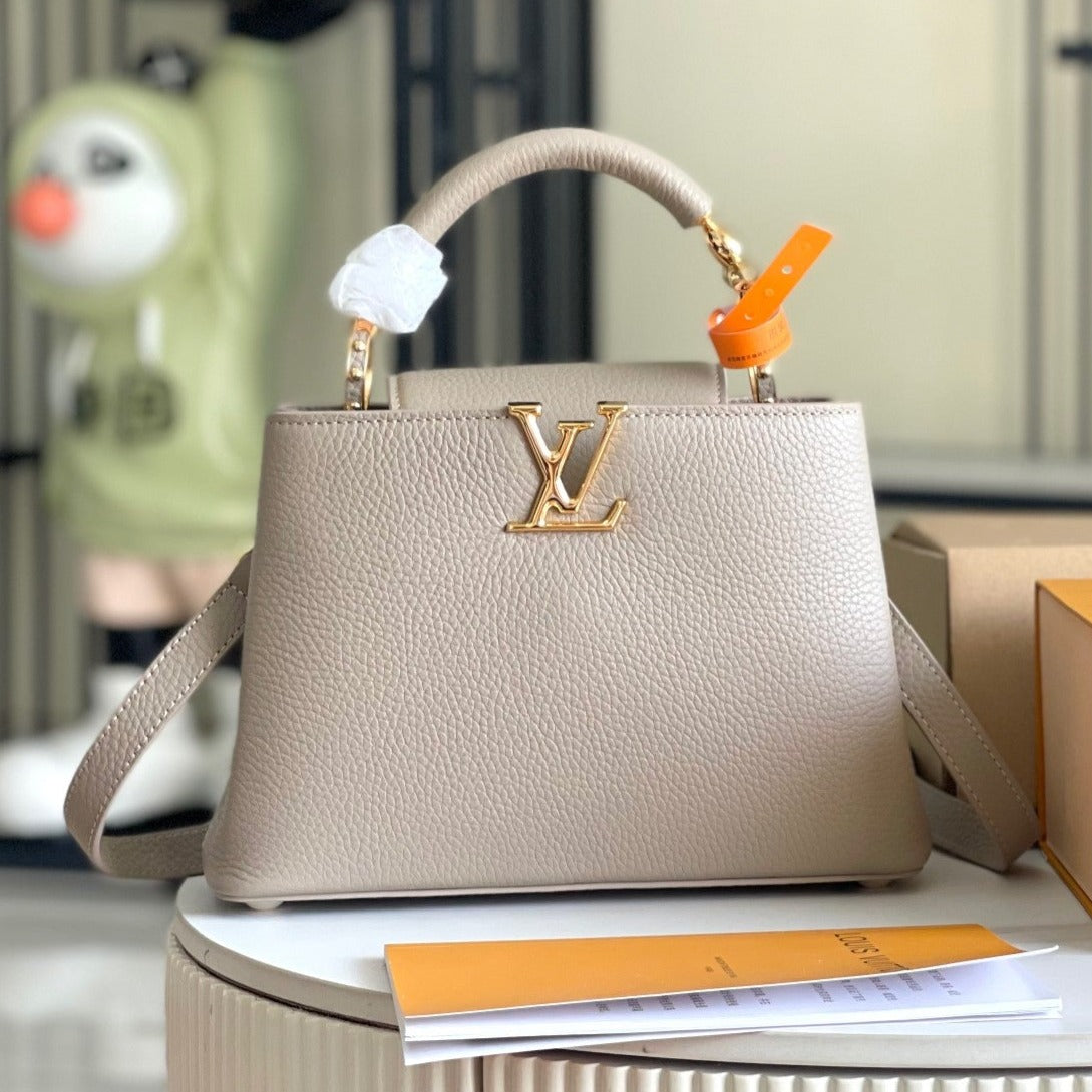CAPUCINES BB 27 BEIGE FONCÉ TAURILLON QUINCAILLERIE OR