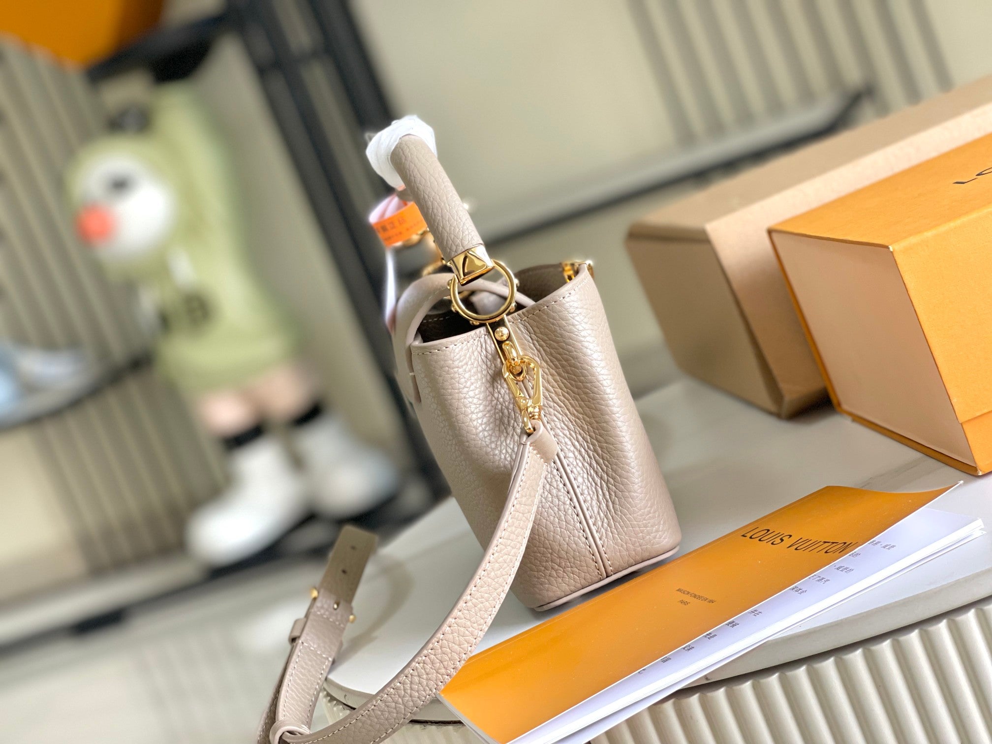 CAPUCINES MINI 21 QUINCAILLERIE OR TAURILLON BEIGE FONCÉ