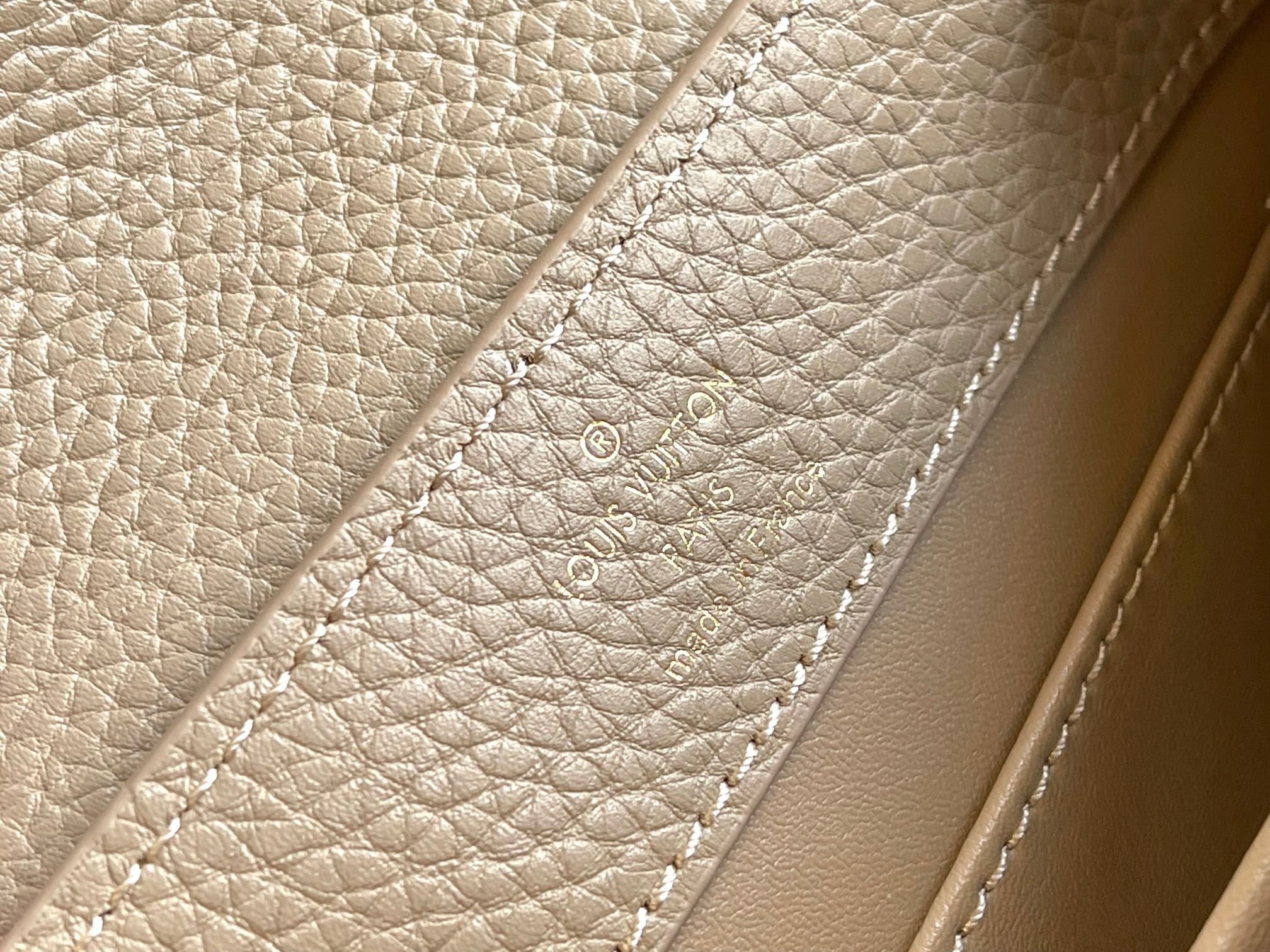 CAPUCINES MINI 21 QUINCAILLERIE OR TAURILLON BEIGE FONCÉ
