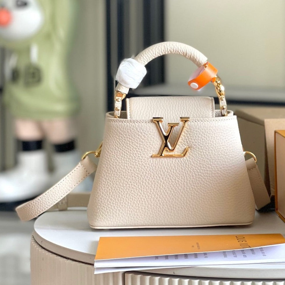 CAPUCINES MINI 21 BEIGE TAURILLON DORÉ QUINCAILLERIE