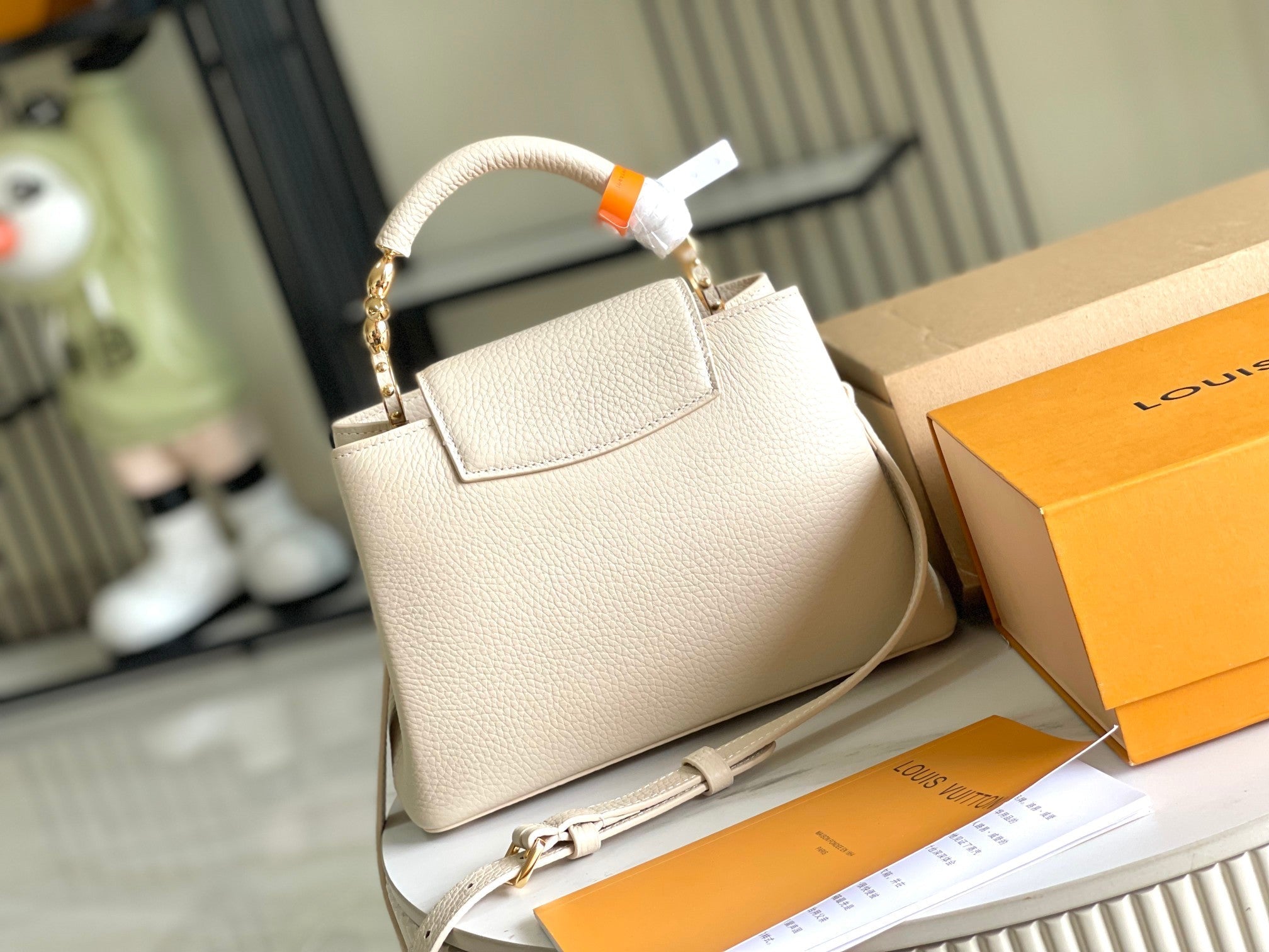 CAPUCINES MINI 21 BEIGE TAURILLON DORÉ QUINCAILLERIE