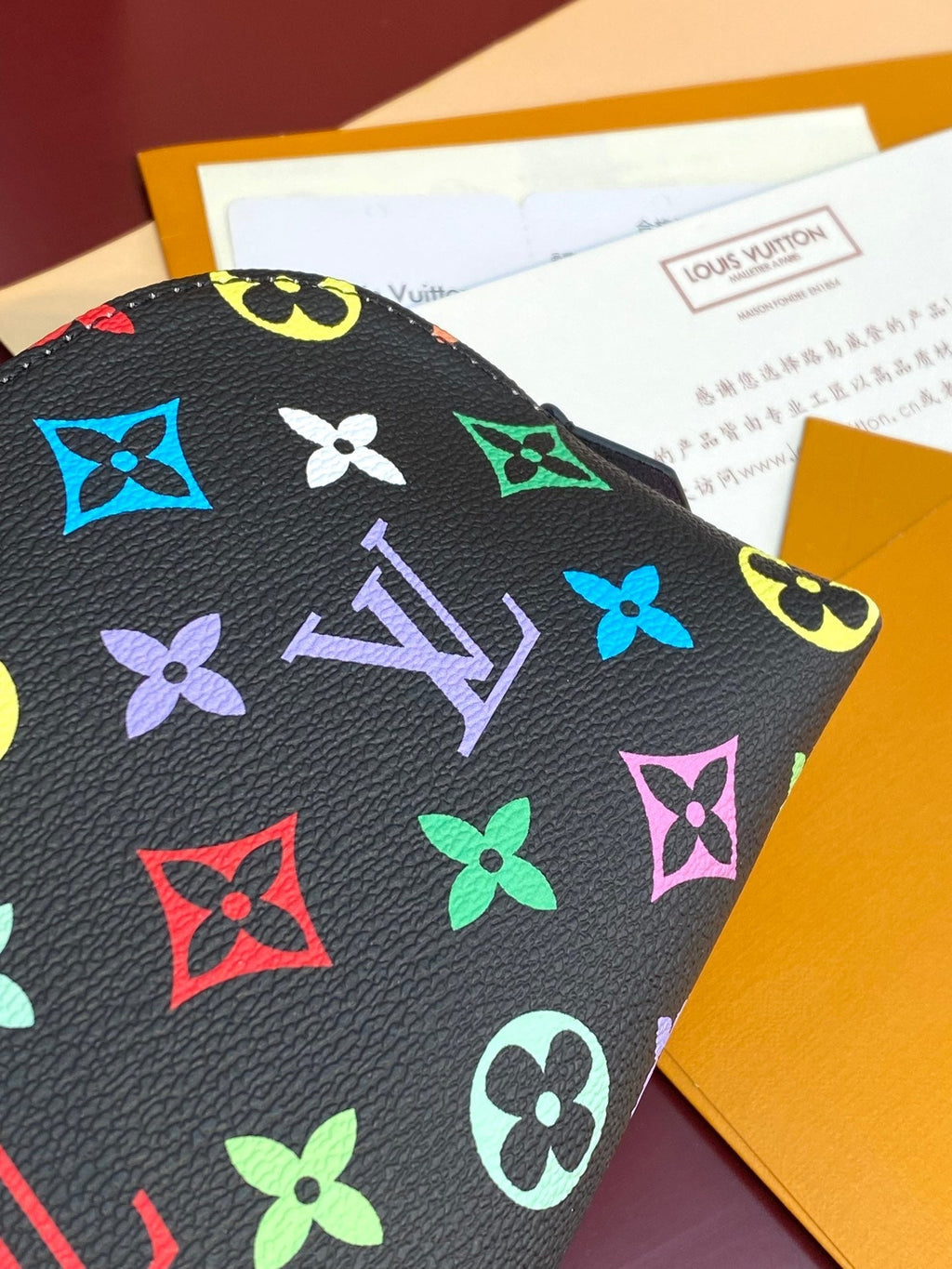 TROUSSE À COSMÉTIQUES PM 19 EN TOILE MONOGRAMME COLORÉE