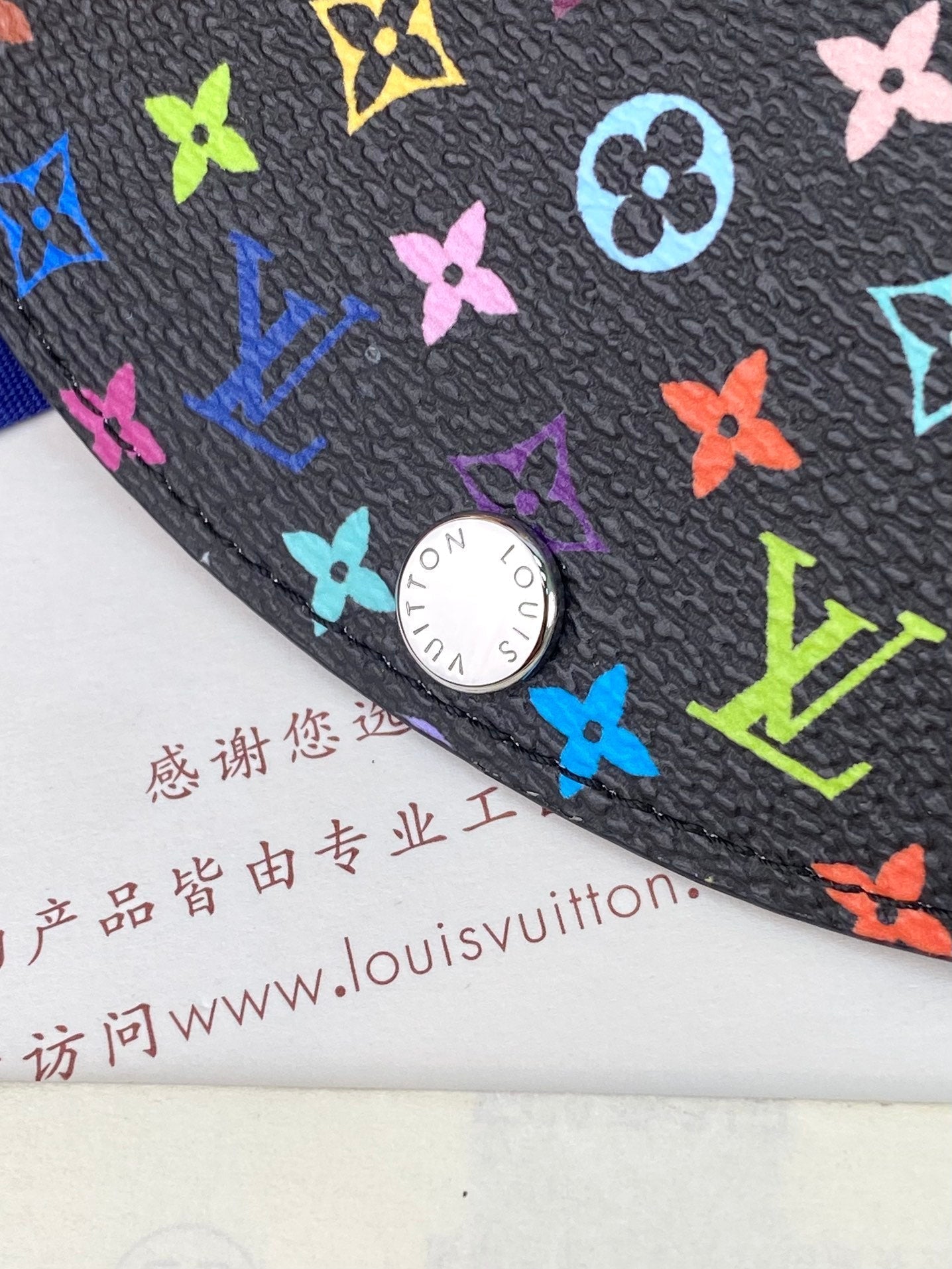 PORTE-MONNAIE LV X TM ROSALIE EN TOILE MONOGRAMME NOIRE ET MULTICOLORE