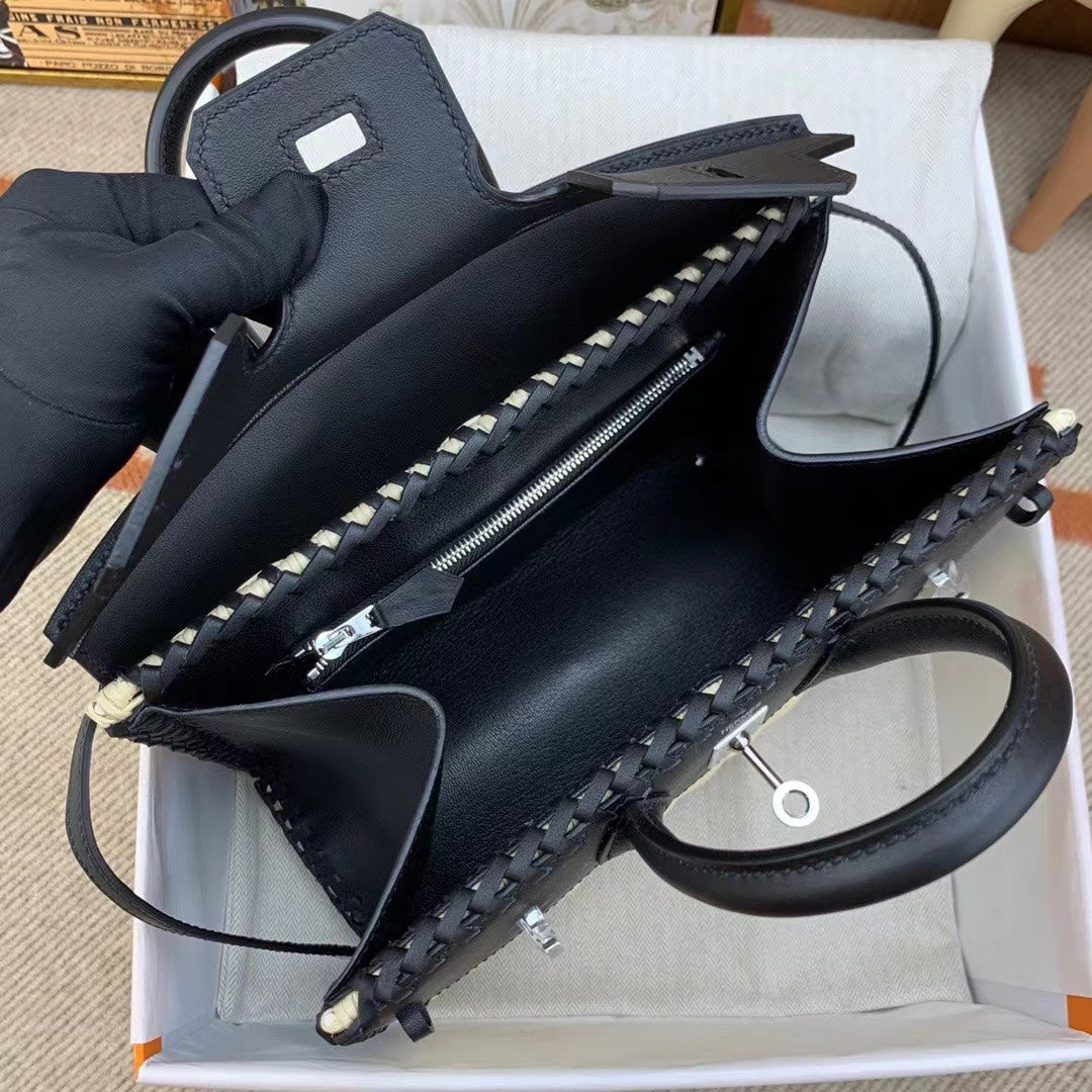 HM バーキン 25 cm ピクニック ブラック バンブー＆ラタン