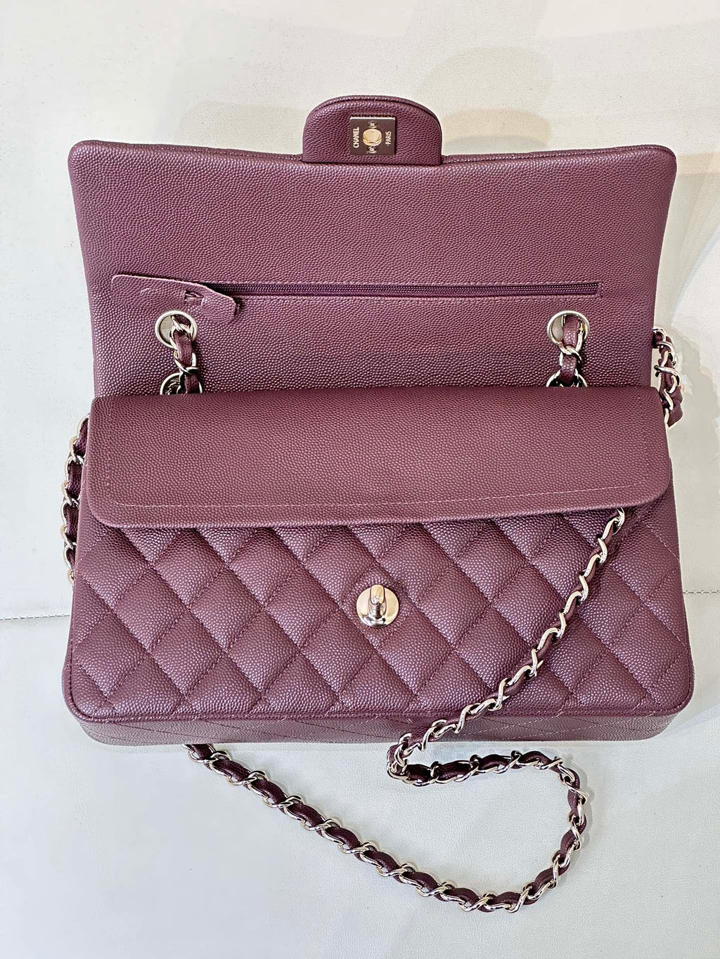 RABAT CLASSIQUE 25CM BORDEAUX CAVIAR QUINCAILLERIE OR CLAIR 
