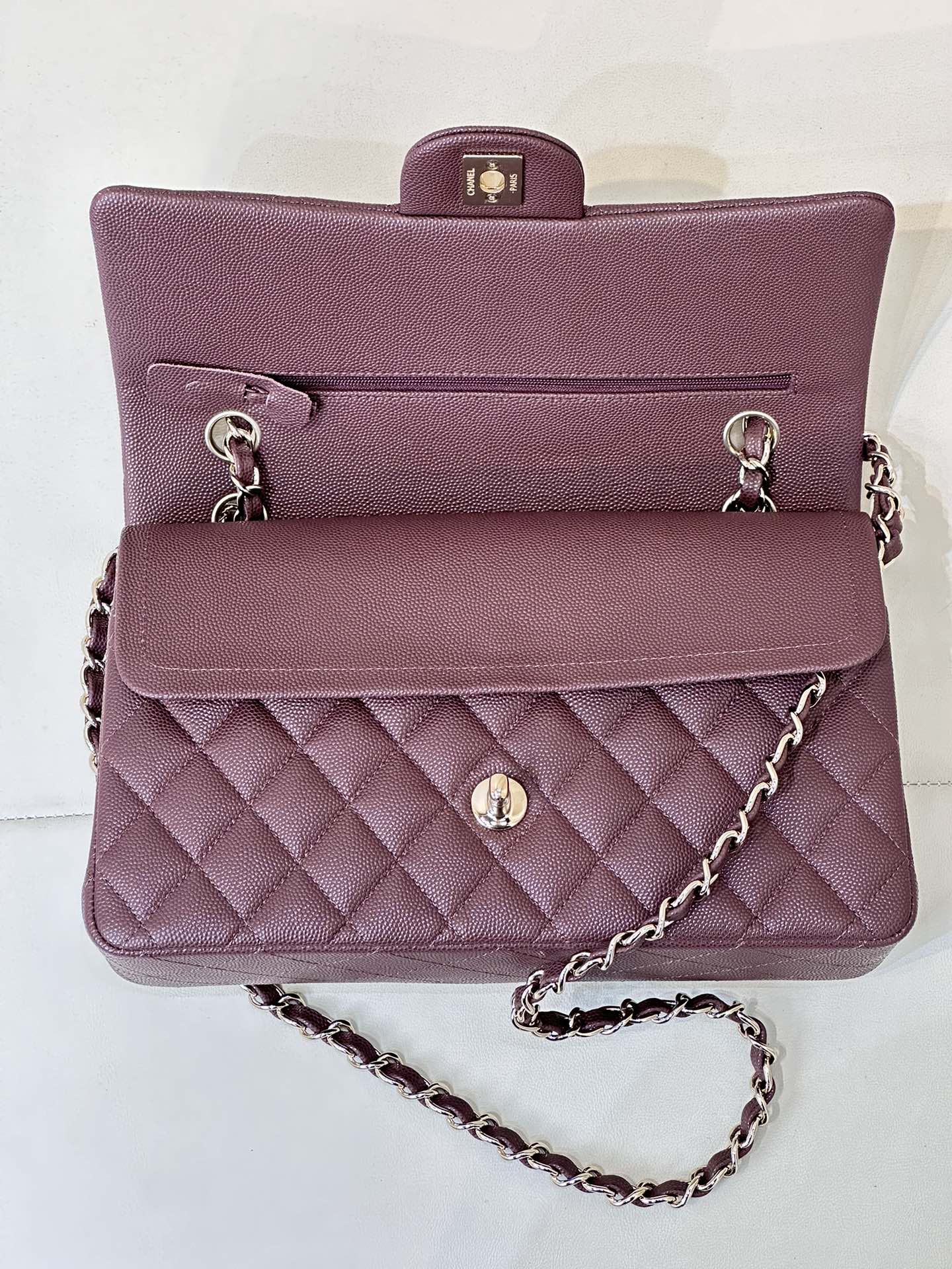 RABAT CLASSIQUE 25CM BORDEAUX CAVIAR QUINCAILLERIE OR CLAIR 