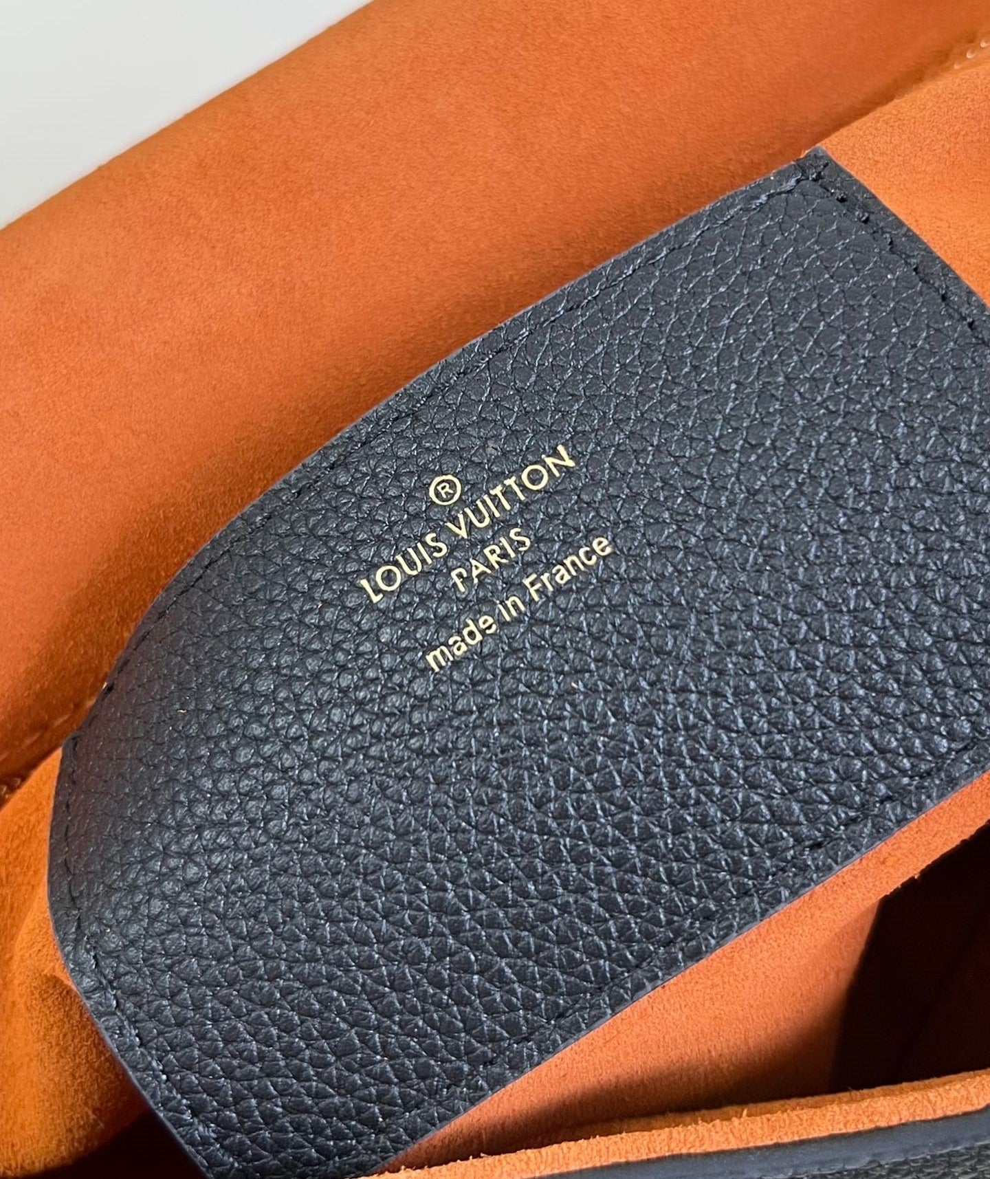 LV SOFT TWIST 27CM CUIR DE VEAU NOIR ACIER DORÉ