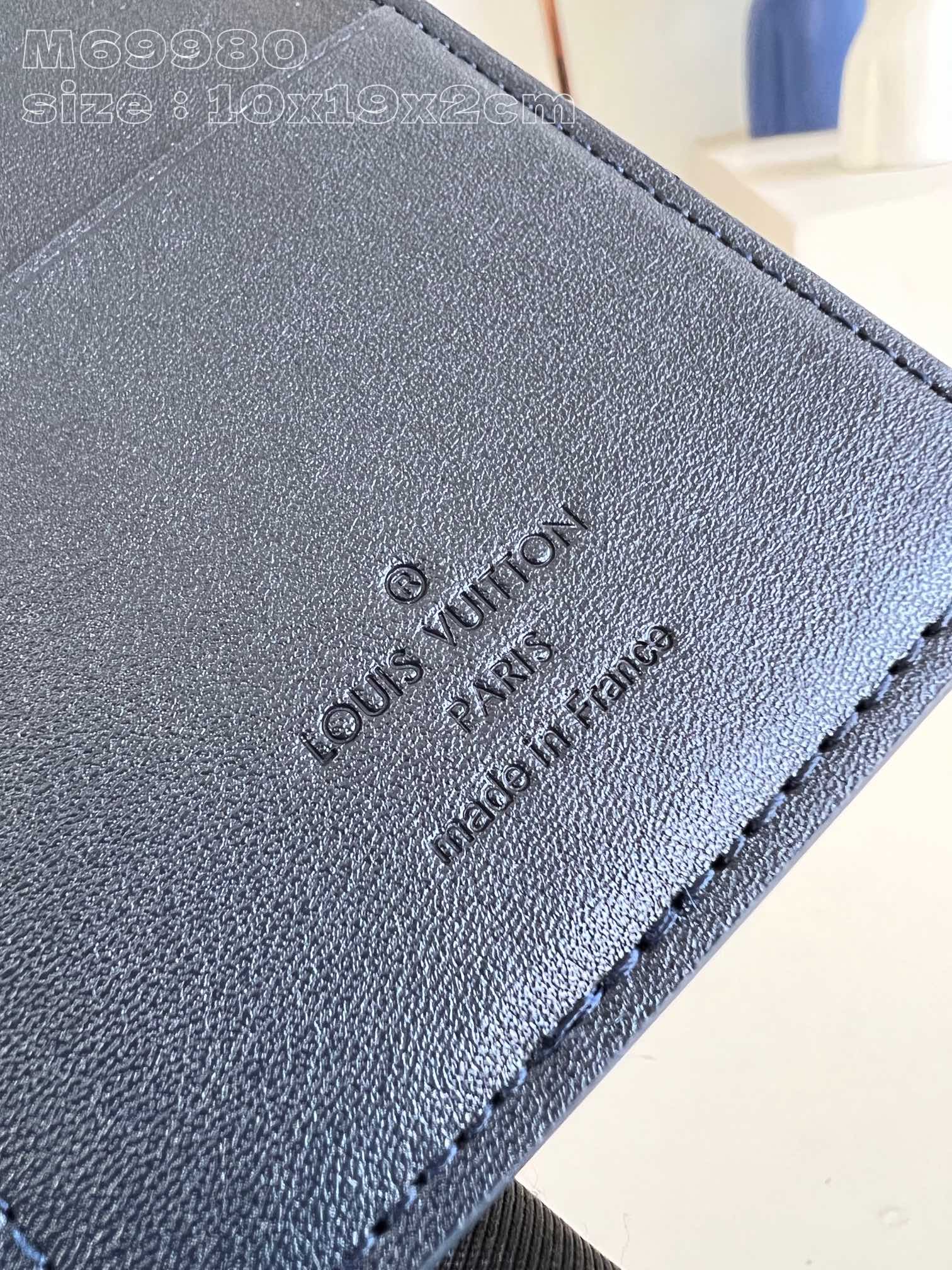PORTEFEUILLE BRAZZA AEROGRAM 19CM CUIR DE VEAU BLEU