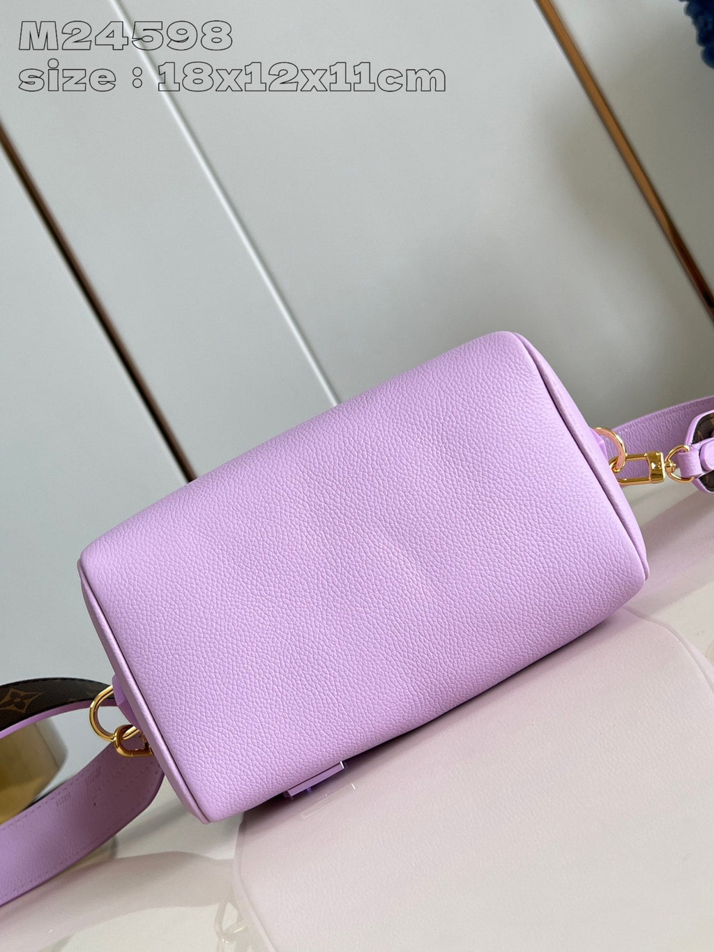 SPEEDY BANDOULIERE 18CM CUIR DE VEAU VIOLET