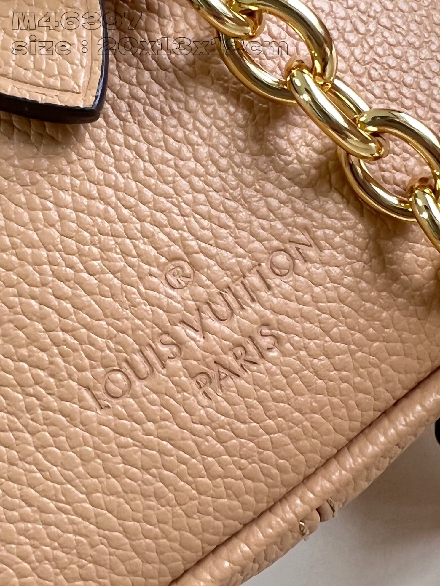 SPEEDY BANDOULIERE 20 MARRON BLANC MONOGRAMME EMPREINTE CUIR DE VEAU 