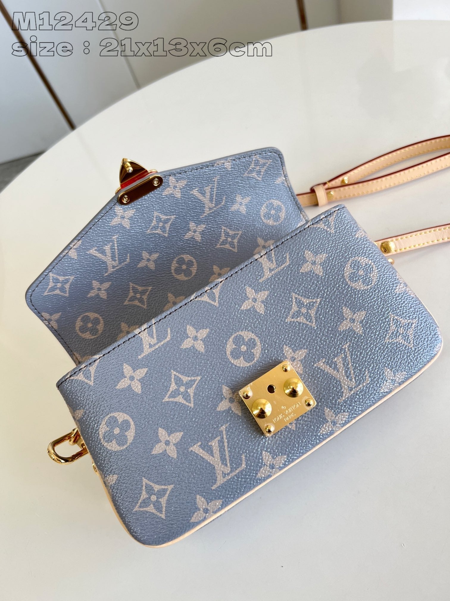 POCHETTE METIS EAST WEST 21,5 TOILE MONOGRAMME GRISE