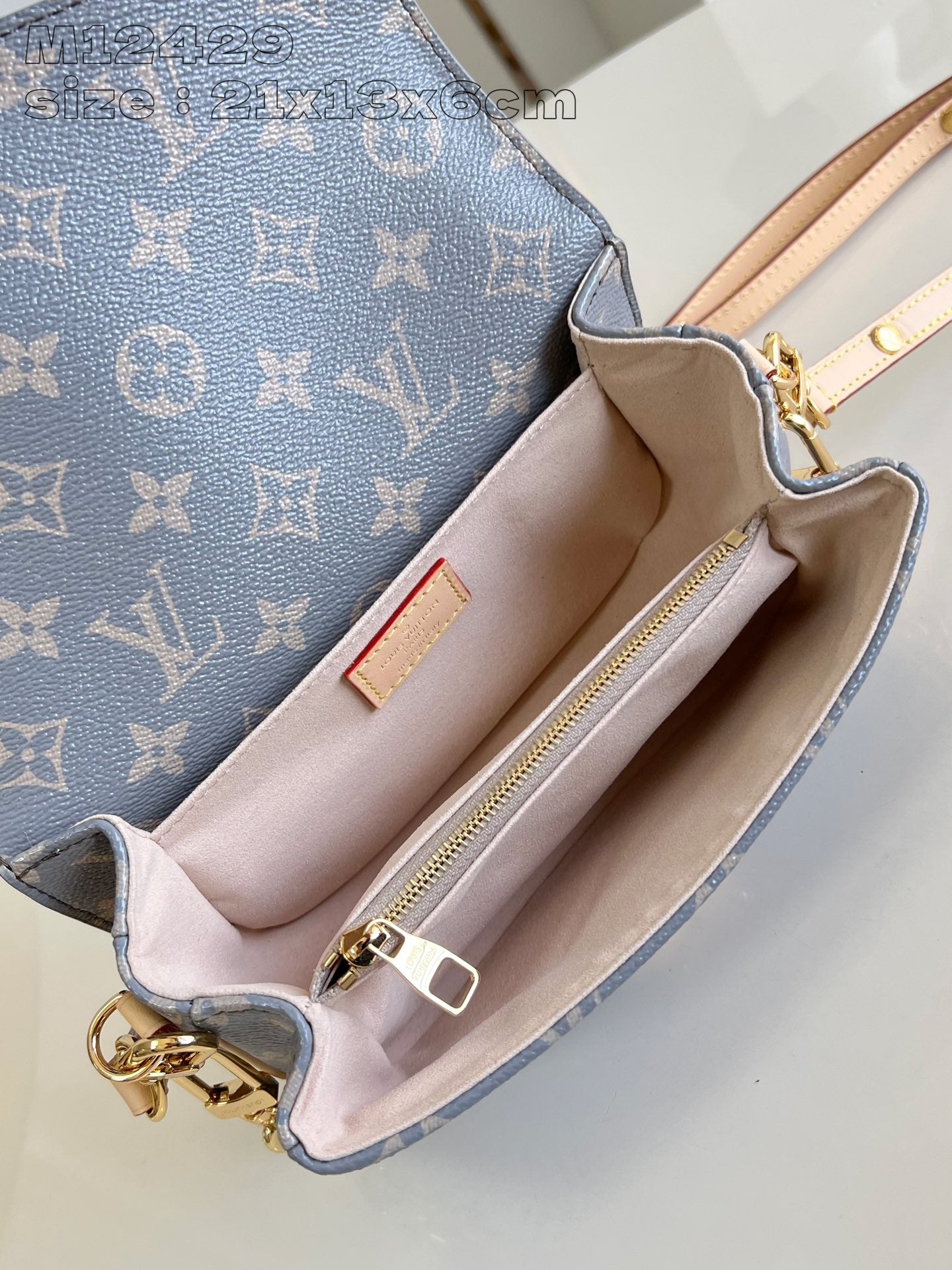 POCHETTE METIS EAST WEST 21,5 TOILE MONOGRAMME GRISE