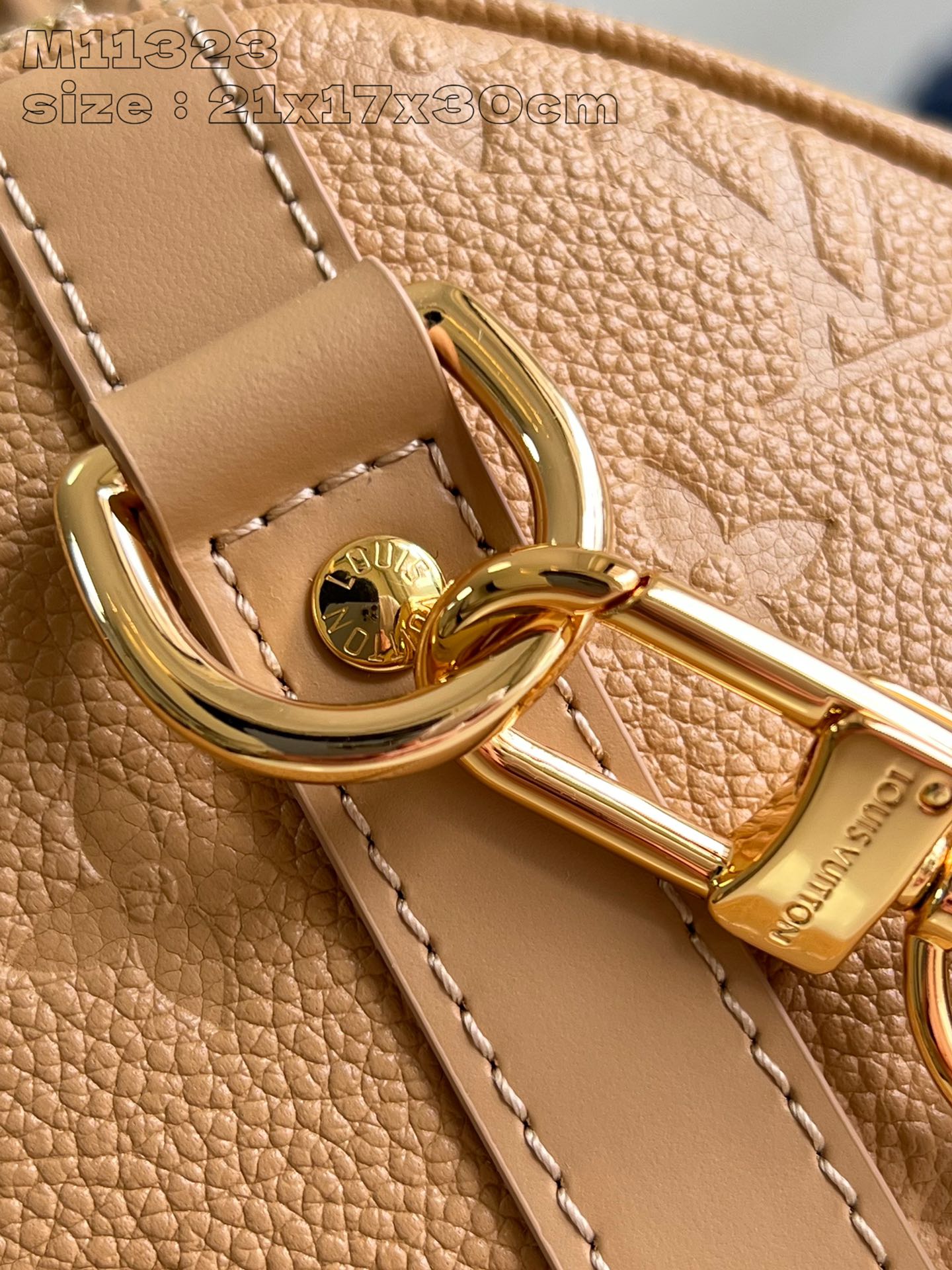 CUIR DE VACHE SPEEDY SOFT 30 ARIZONA BEIGE MONOGRAMME EMPREINTE