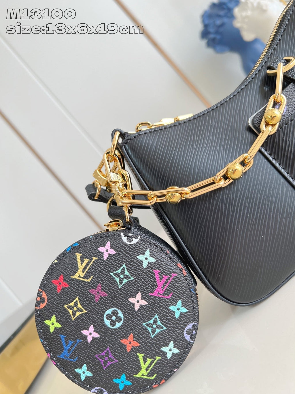 LV MARELLINI LV X TM BLACK EPI COWHIDE 203652