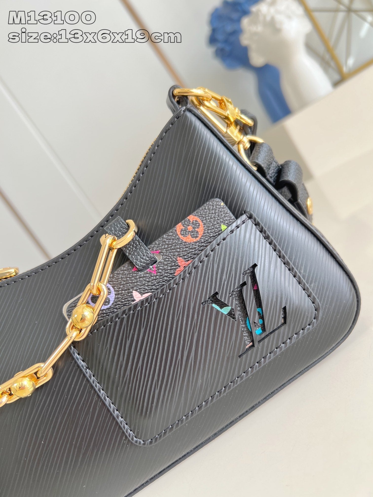 LV MARELLINI LV X TM CUIR DE VACHE EPI NOIR 203652