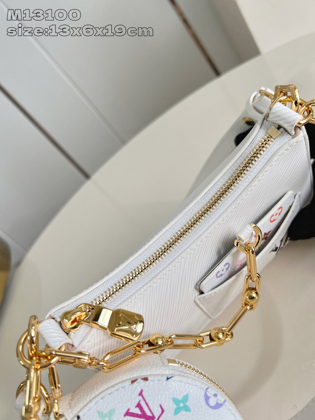 LV MARELLINI LV X TM CUIR DE VACHE EPI BLANC 203650