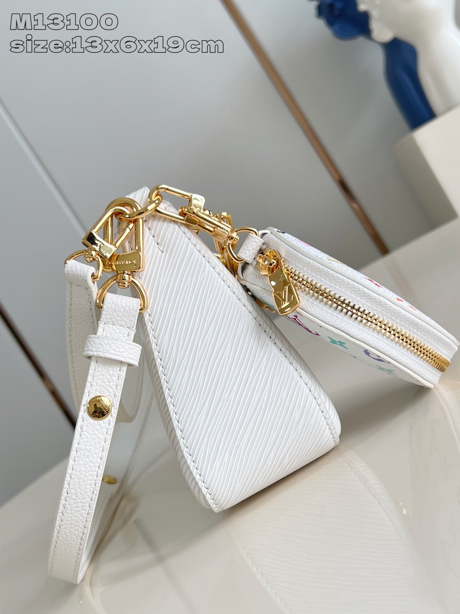 LV MARELLINI LV X TM CUIR DE VACHE EPI BLANC 203650