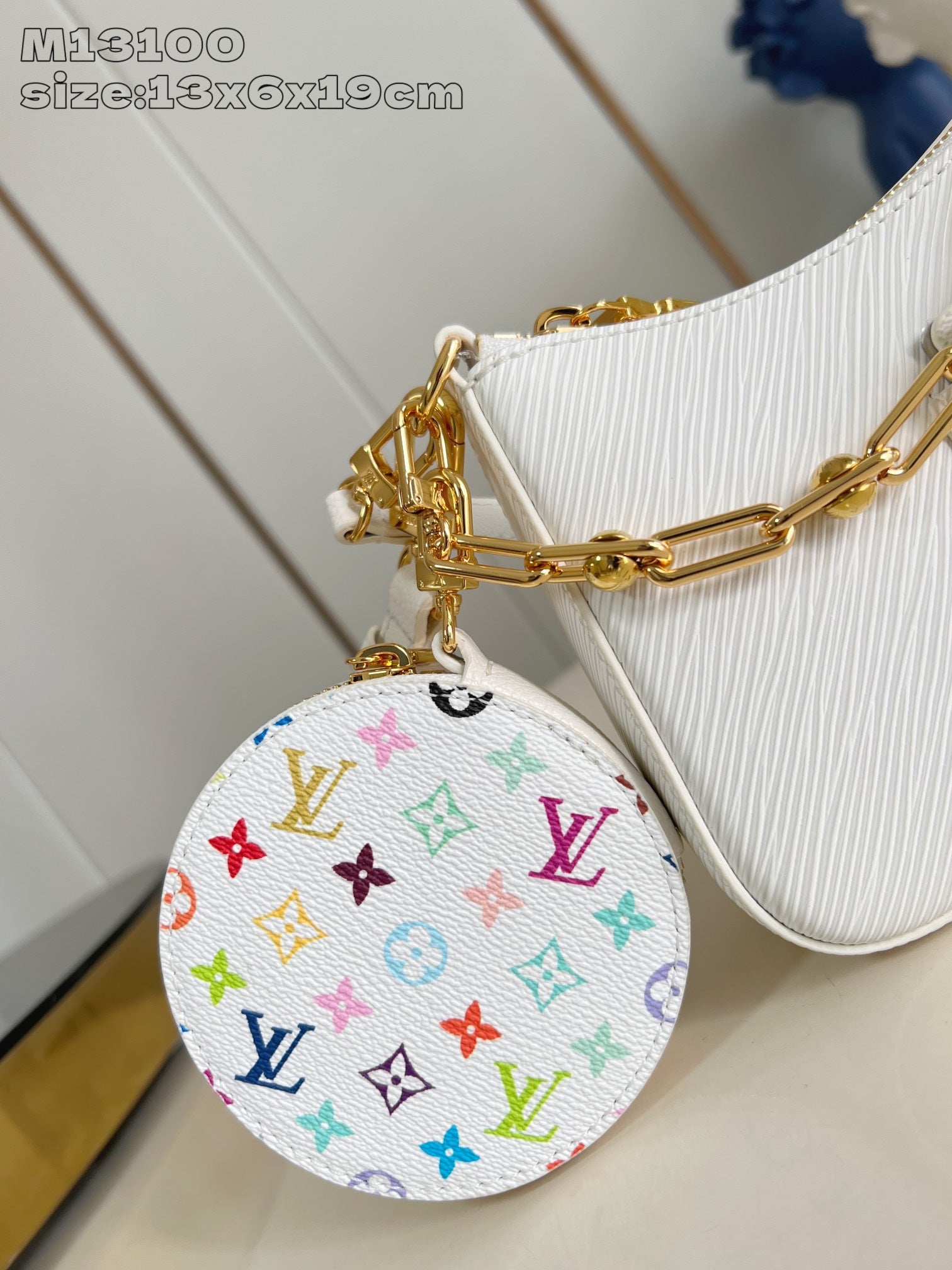 LV MARELLINI LV X TM CUIR DE VACHE EPI BLANC 203650