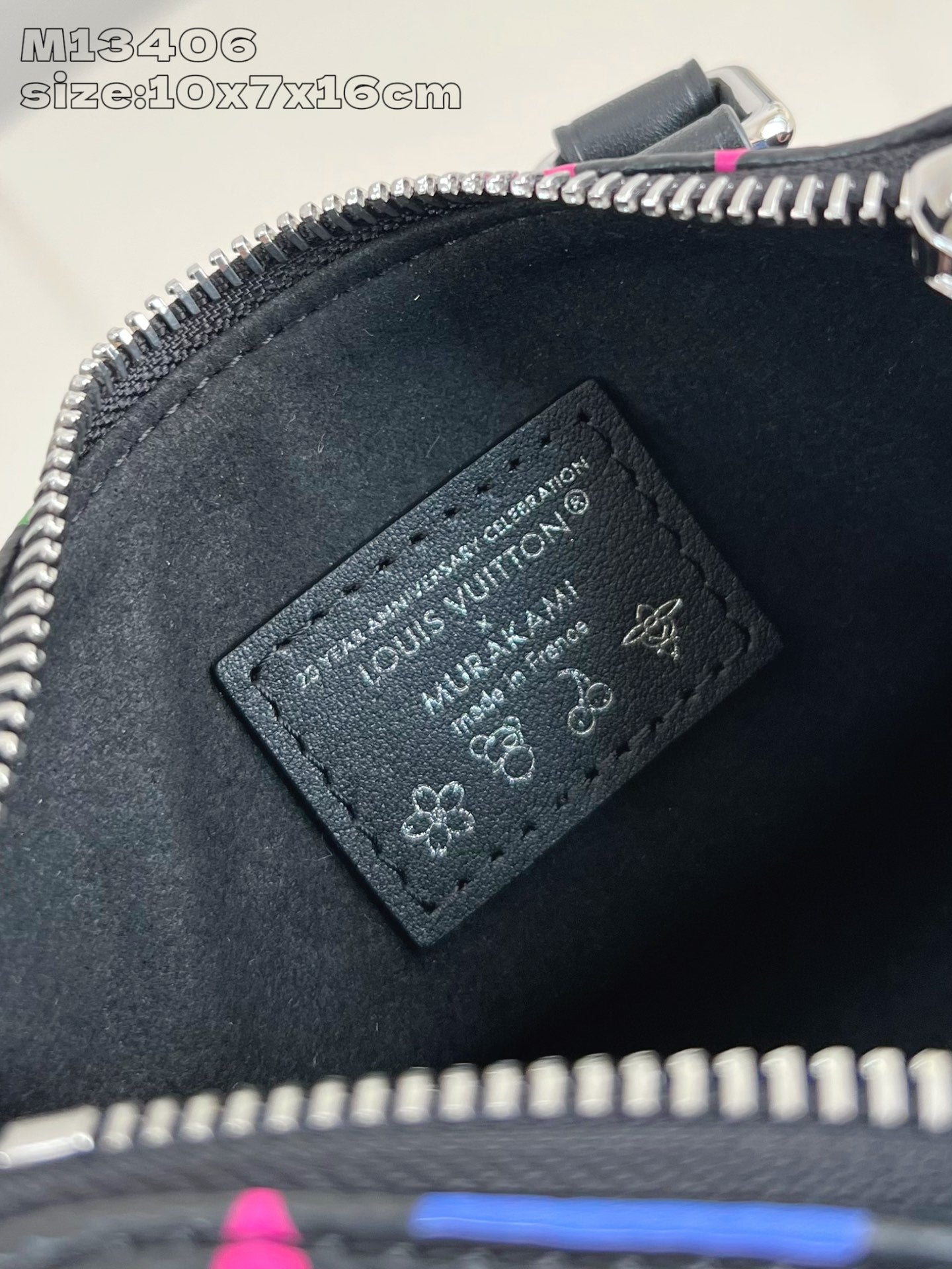 LV X TM NANO SPEEDY 16CM TOILE ENDUITE MONOGRAMME MULTICOLORE NOIR