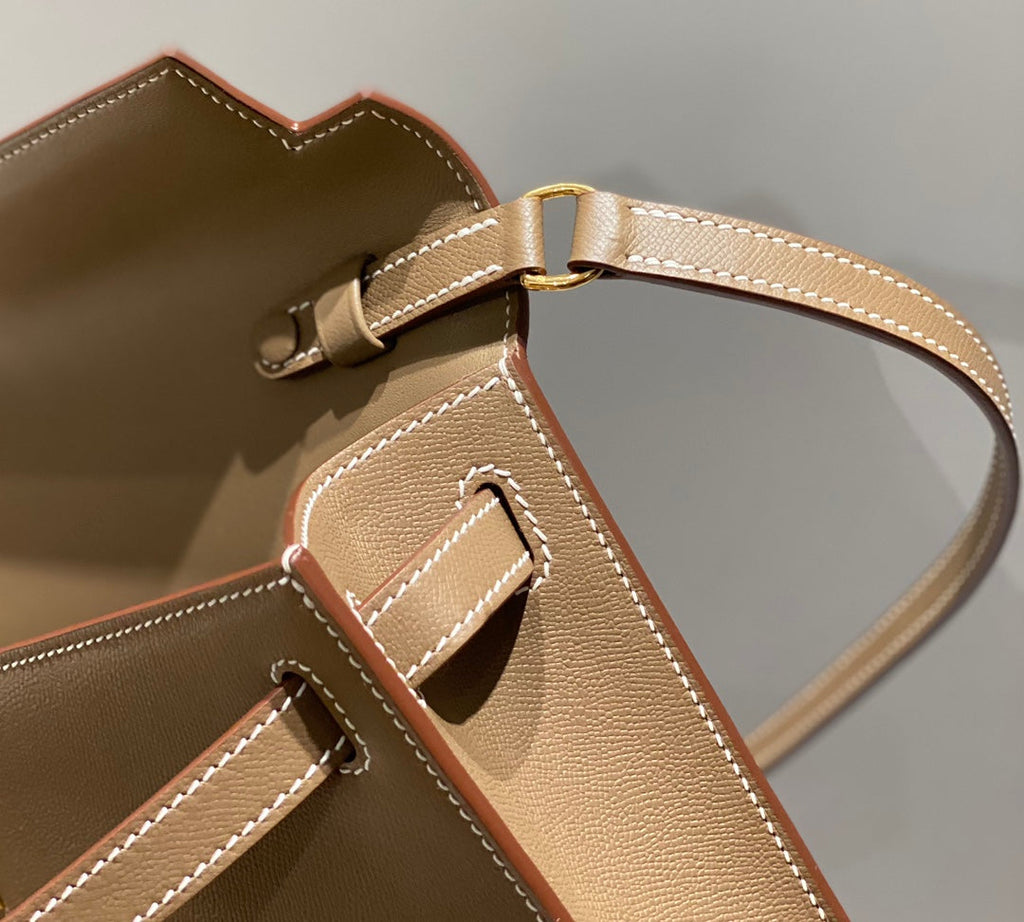 HM ケリー エラン 27cm ブラウン レザー GHW