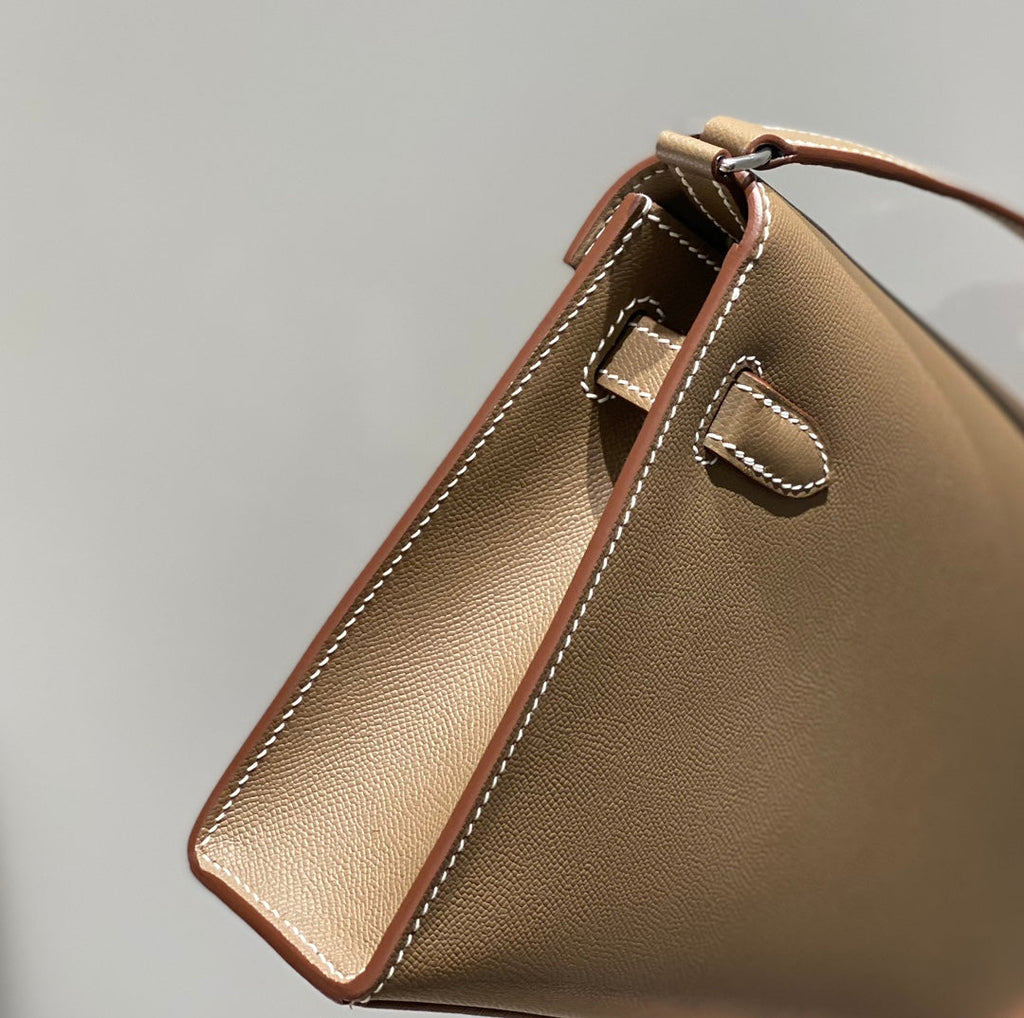 HM ケリーエラン 27cm ブラウン レザー ショーツ