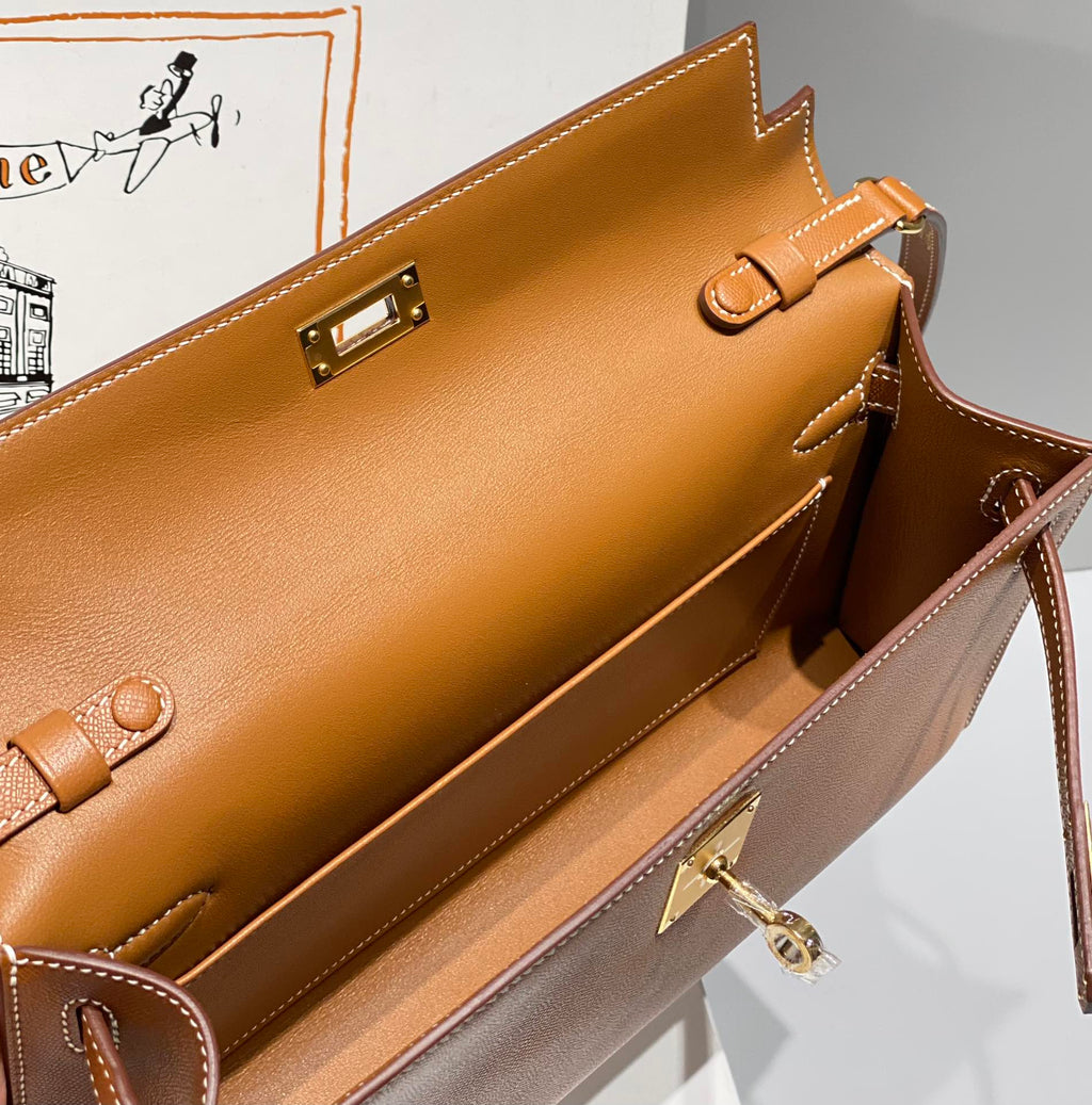 HM ケリー エラン 27cm ゴールドレザー GHW