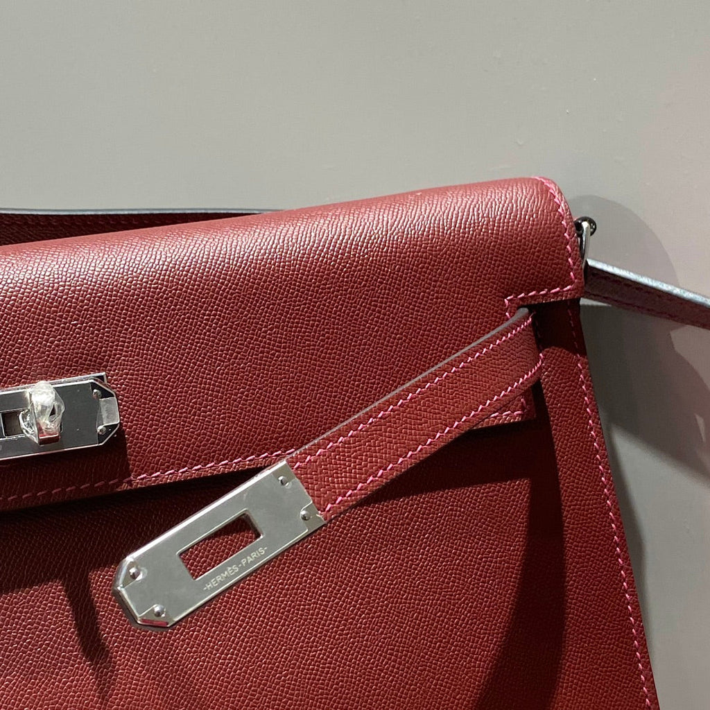 HM ケリー エラン 27cm レッド レザー ショーツ