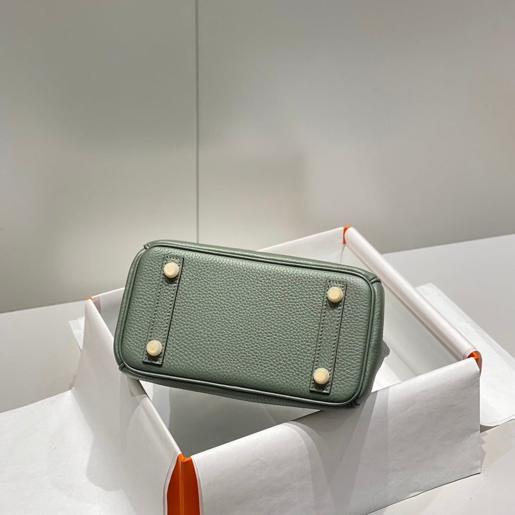 HM BIRKIN 20CM VERT AMANDE TOGO CUIR QUINCAILLERIE DORÉE