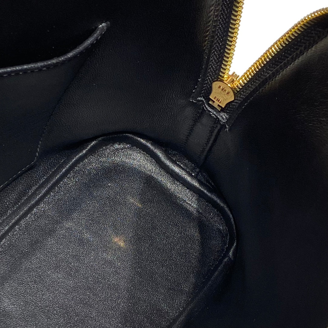 HM BOLIDE 25 CUIR EPSOM NOIR QUINCAILLERIE DORÉ 237381