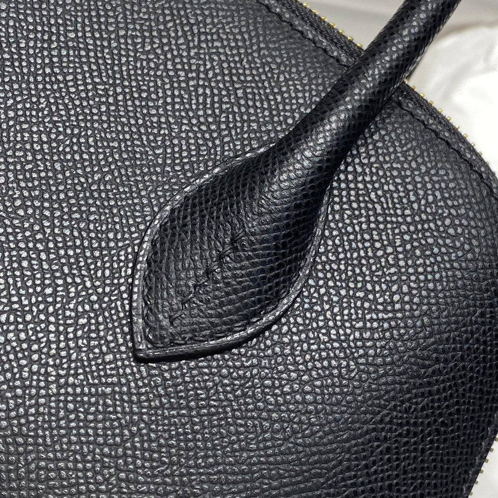 HM BOLIDE 25 CUIR EPSOM NOIR QUINCAILLERIE DORÉ 237381