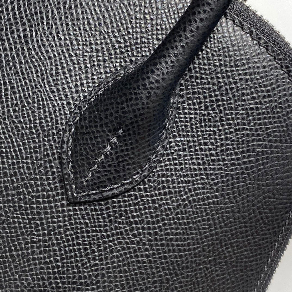 HM BOLIDE 25 CUIR EPSOM NOIR QUINCAILLERIE ARGENTÉE 237384