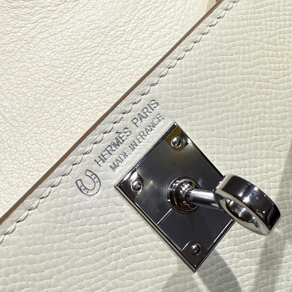 HM MINI KELLY 19 MILK-SHAKE BLANC EPSOM 243206