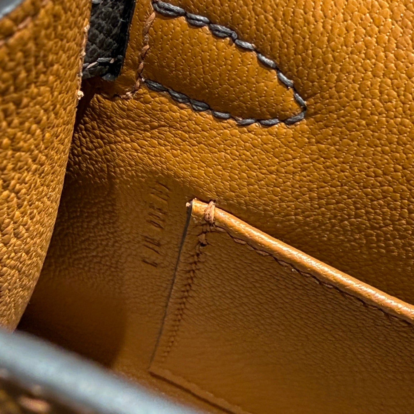 HM MINI KELLY 19 EPSOM MARRON DORÉ 243116