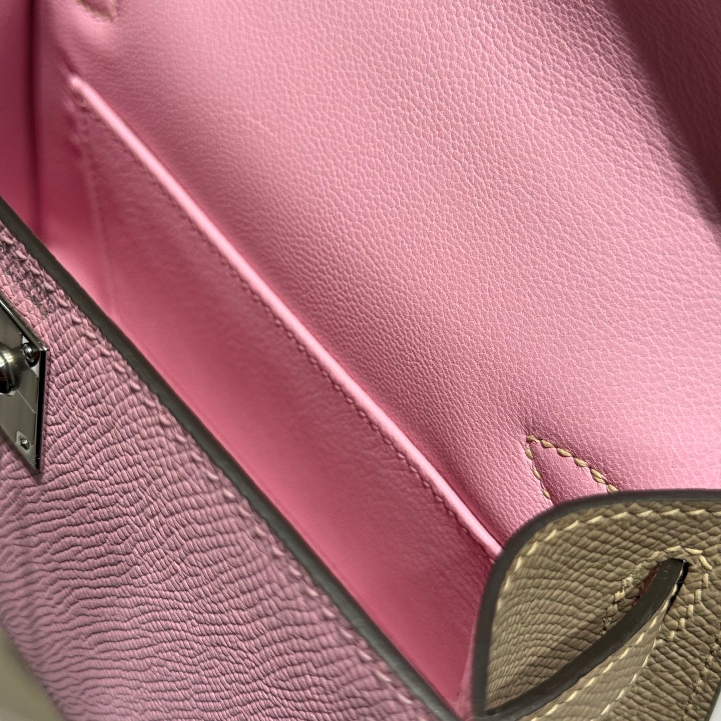 HM MINI KELLY 19 ROSE PASTEL EPSOM 243120
