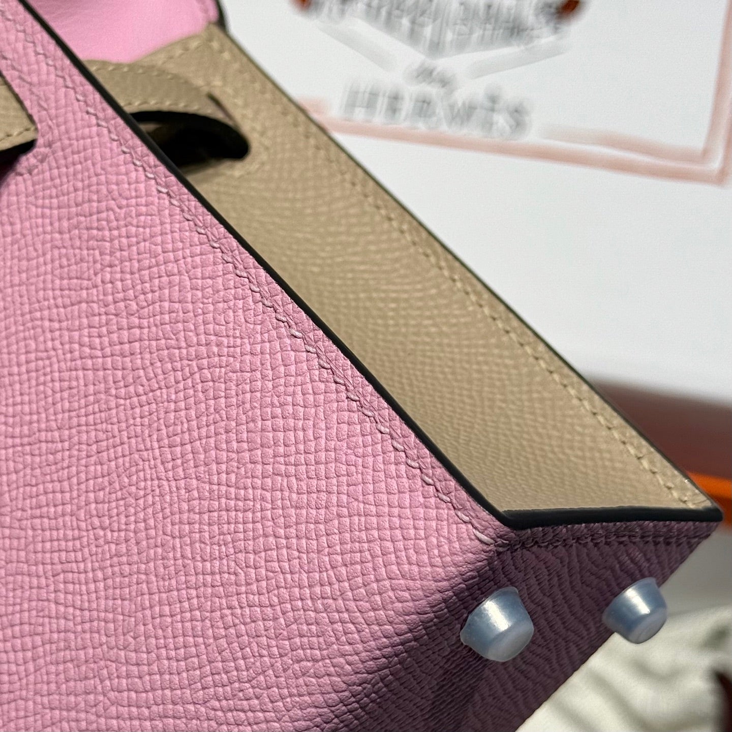 HM MINI KELLY 19 ROSE PASTEL EPSOM 243120
