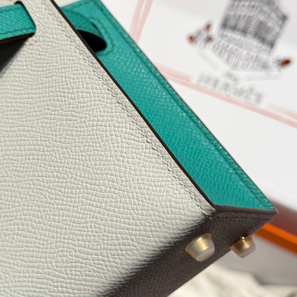 HM MINI KELLY 19 GRIS PERLE EPSOM 243140