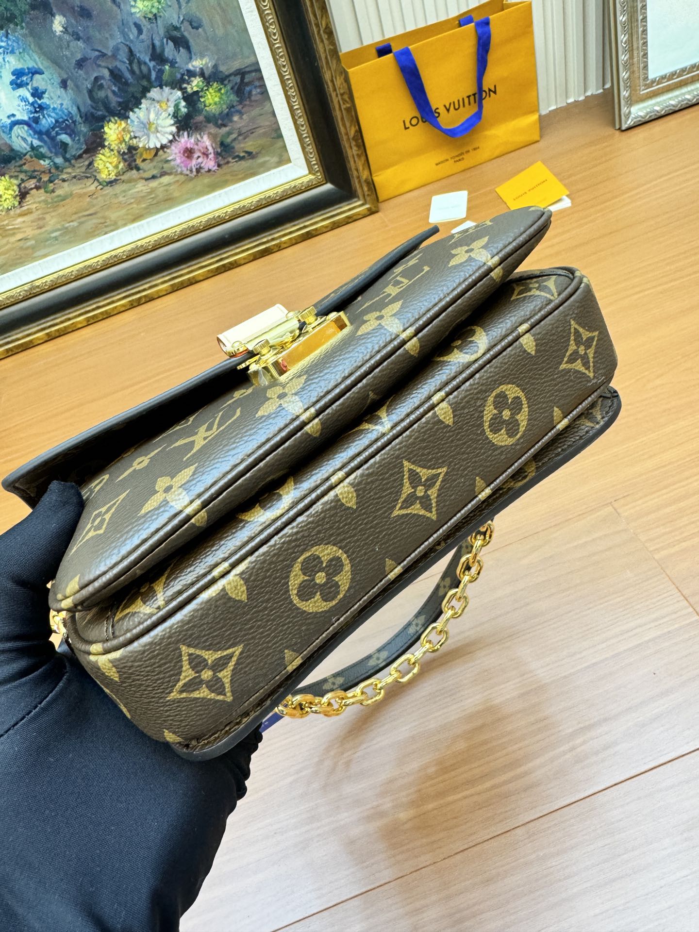 LV POCHETTE METIS EAST WEST BROWN MONOGRAM CANVAS 206021